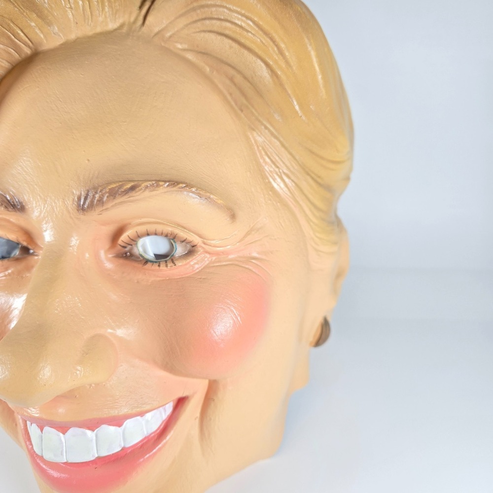 NICE Hillary Clinton Halloween Rubber Vinyl Face Head Mask Costume Disguise 2006 - Picture 5 of 13